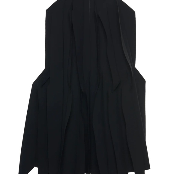 SKIRT WITH PANEL APPLIQUE BLACK - Picture 5 of 5